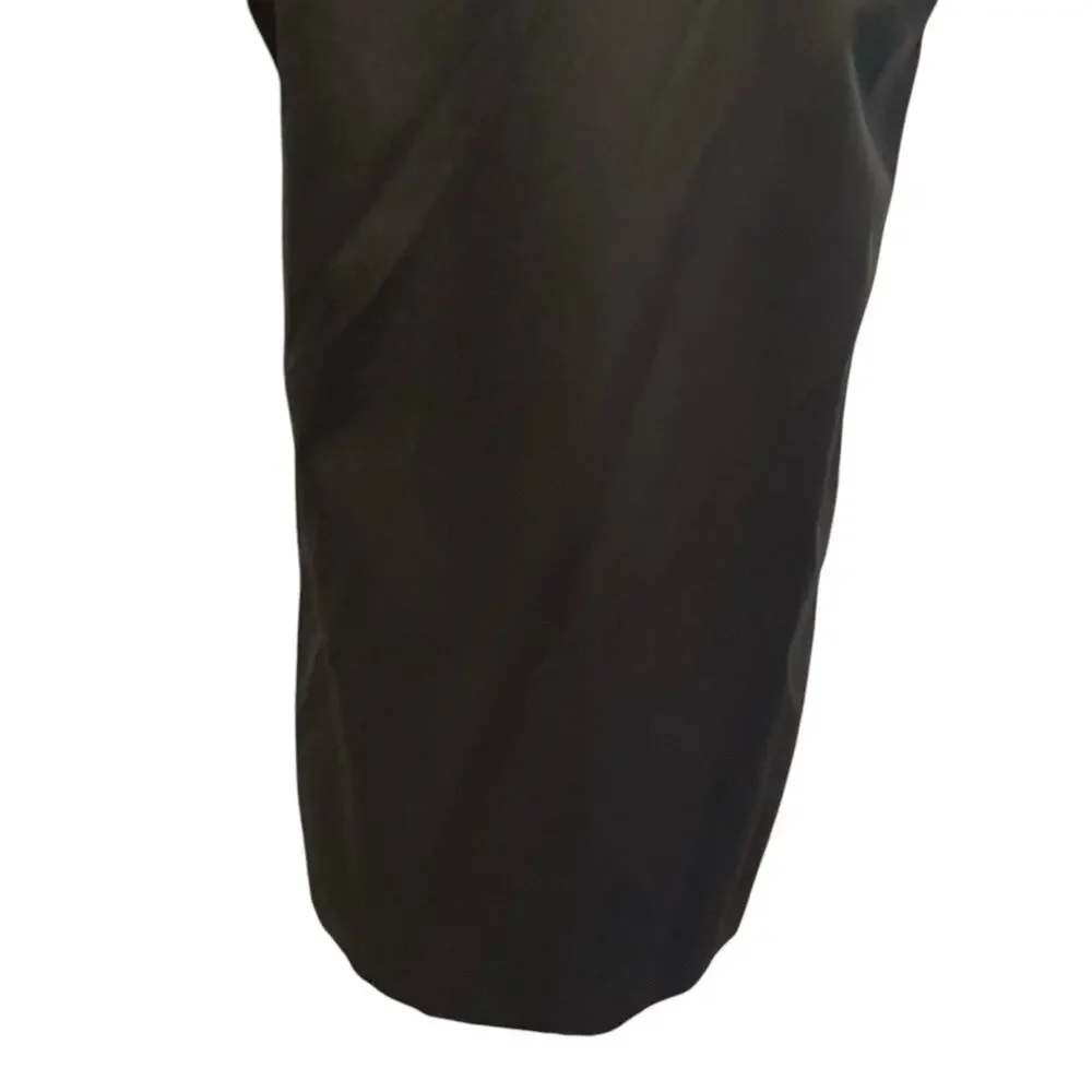 Zara Black Structured Shoulder Pad Sleeveless Shift Mini Dress Large